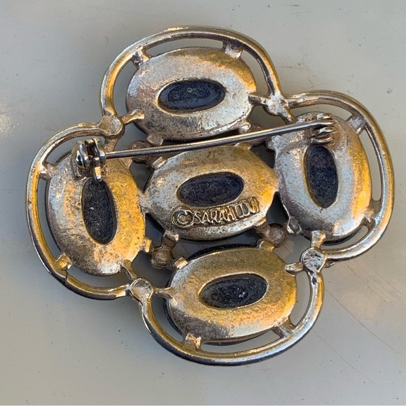 Vintage Sarah Coventry Rhinestone Brooch Light of the East Pin Signed Jewelry - Picture 2 of 2